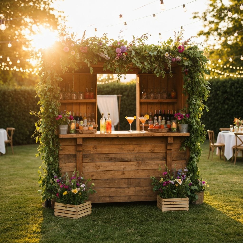 Rustykalny bar mobilny